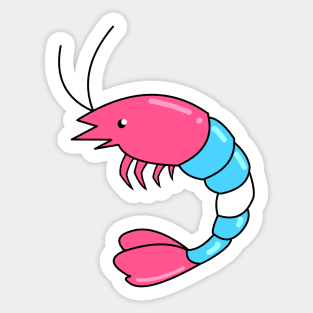 Pride Shrimp Transgender Sticker